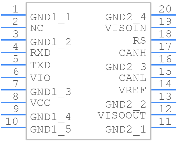 ADM3053BRWZ - Analog Devices - PCB symbol