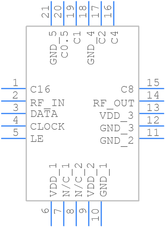 DAT-31R5A-SP+ - Mini-Circuits - PCB symbol