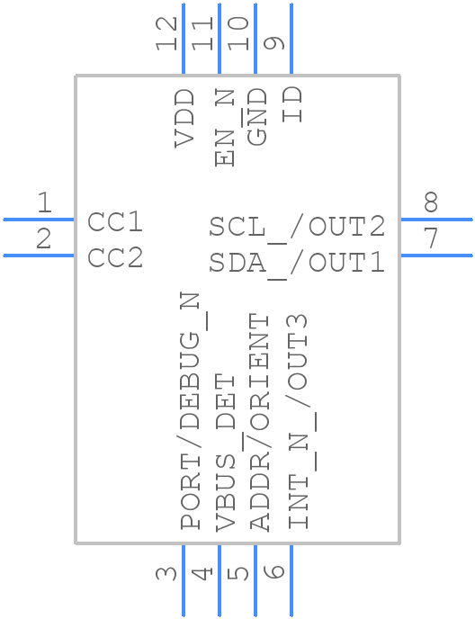 FUSB303BTMX - onsemi - PCB symbol