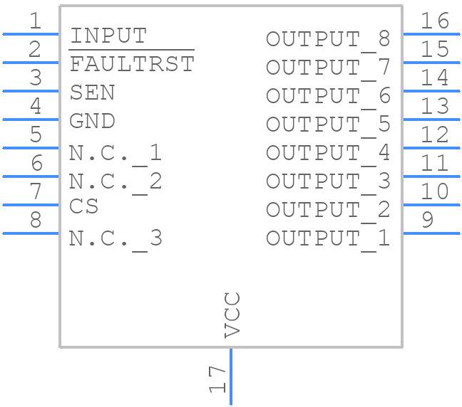 VN7008AJ - STMicroelectronics - PCB symbol