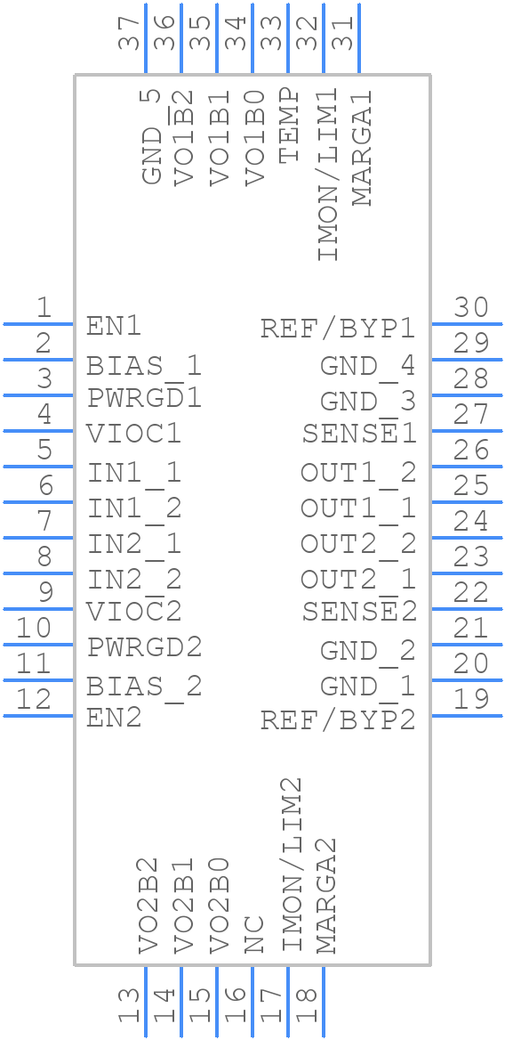 LT3072IUFF#TRPBF - Analog Devices - PCB symbol