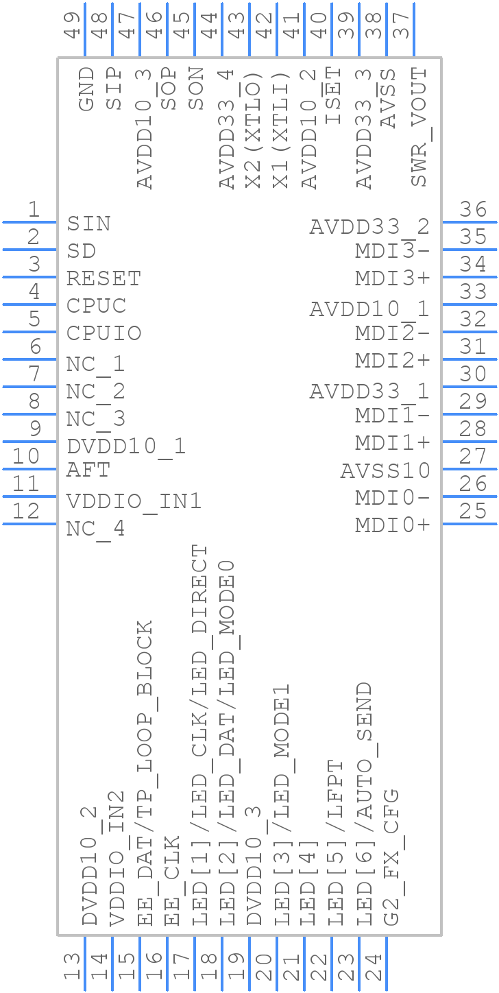 IP1103A - IC+ - PCB symbol