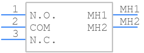 LC1258OANP - E-Switch - PCB symbol
