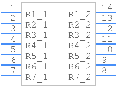 4114R-2LF-201 - Bourns - PCB symbol