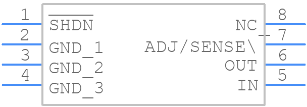 LT3008MPTS8#TRMPBF - Analog Devices - PCB symbol