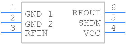 MAX2659ELT+ - Analog Devices - PCB symbol