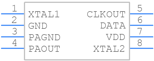 MAX7044AKA+ - Analog Devices - PCB symbol