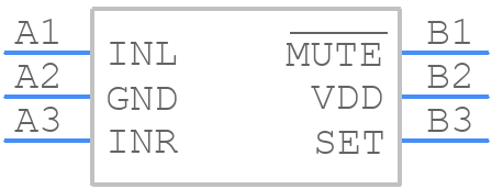 MAX9892ERT+ - Analog Devices - PCB symbol