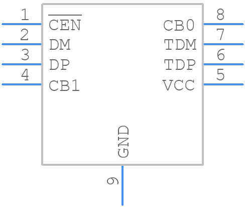 MAX14644ETA/V+ - Analog Devices - PCB symbol
