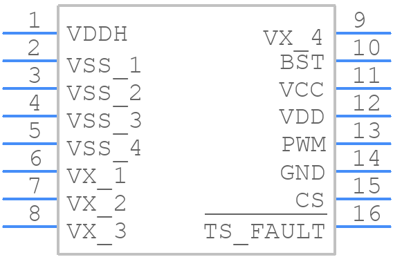 MAX20766EPE+ - Analog Devices - PCB symbol