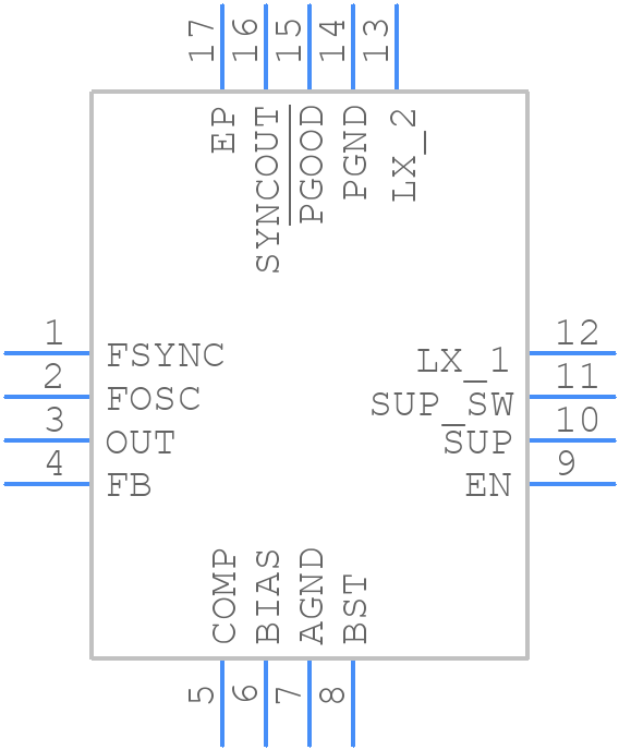 MAX16936RATEA/V+ - Analog Devices - PCB symbol