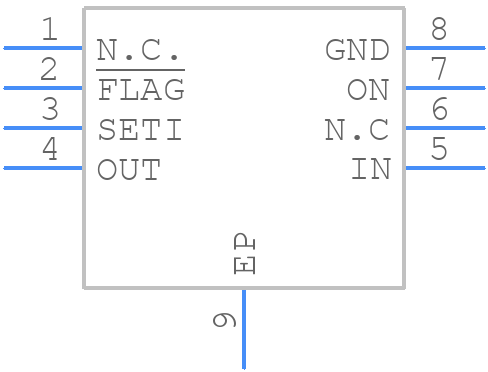 MAX14523BATA/V+ - Analog Devices - PCB symbol