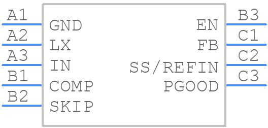 MAX15058EWL+ - Analog Devices - PCB symbol