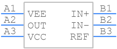 MAX9039BEBT+ - Analog Devices - PCB symbol
