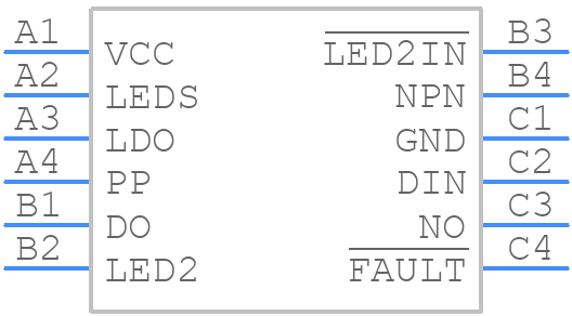 MAX14839GWC+ - Analog Devices - PCB symbol