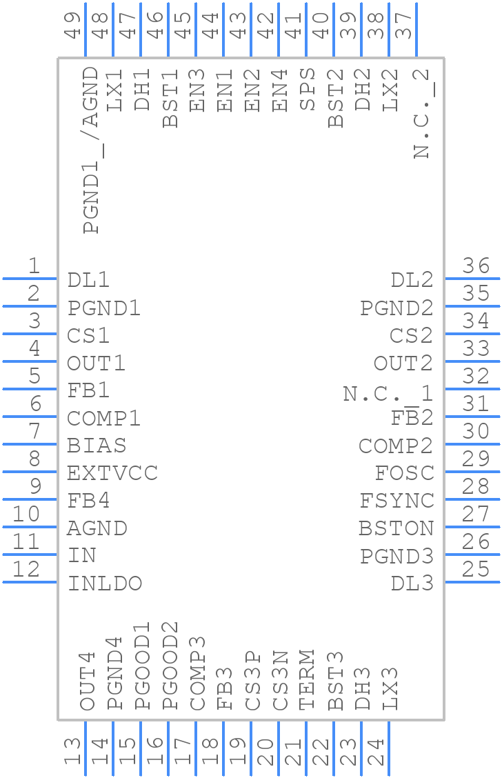 MAX20031BATMC/V+ - Analog Devices - PCB symbol