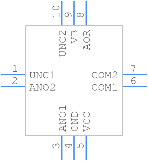 MAX14585AEVB+ - Analog Devices - PCB symbol