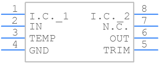 MAX6174BASA/V+ - Analog Devices - PCB symbol