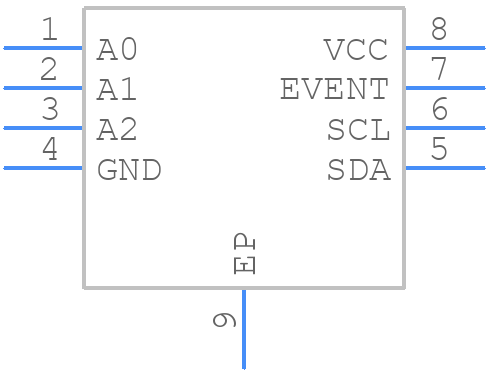 MAX6604AATA+ - Analog Devices - PCB symbol