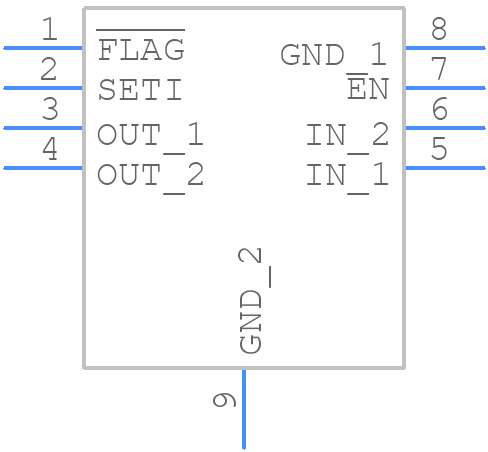 MAX14575AETA+ - Analog Devices - PCB symbol