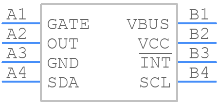 MAX20330BEWA+ - Analog Devices - PCB symbol