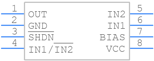 MAX9813HEKA+ - Analog Devices - PCB symbol