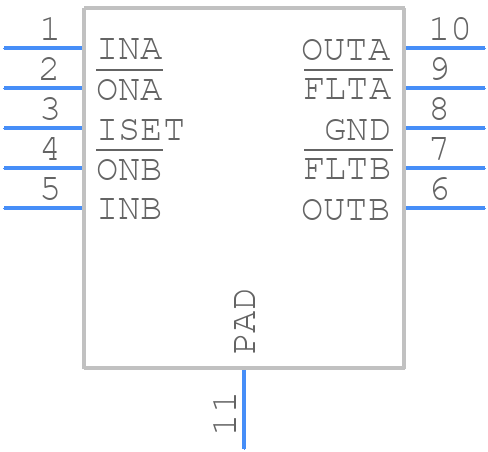 MAX1558ETB+ - Analog Devices - PCB symbol