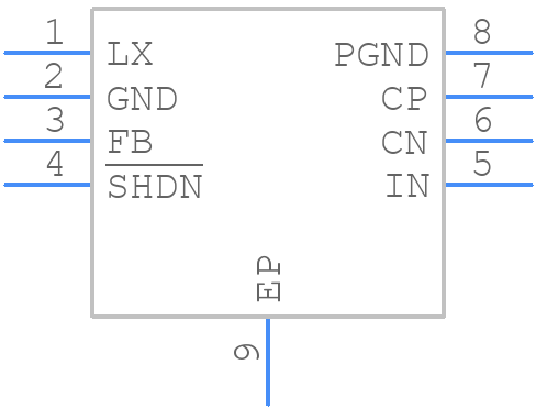 MAX15032ATA+ - Analog Devices - PCB symbol
