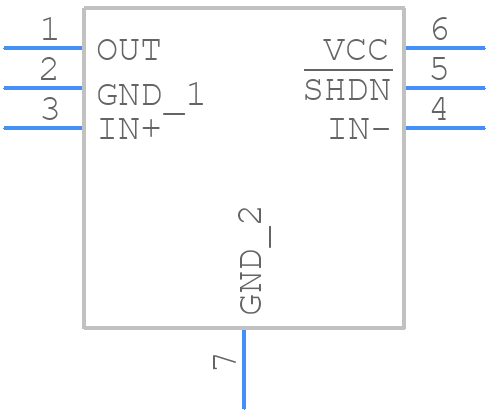 MAX4238ATT+ - Analog Devices - PCB symbol