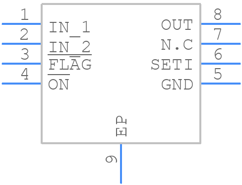 MAX4995AATA+ - Analog Devices - PCB symbol