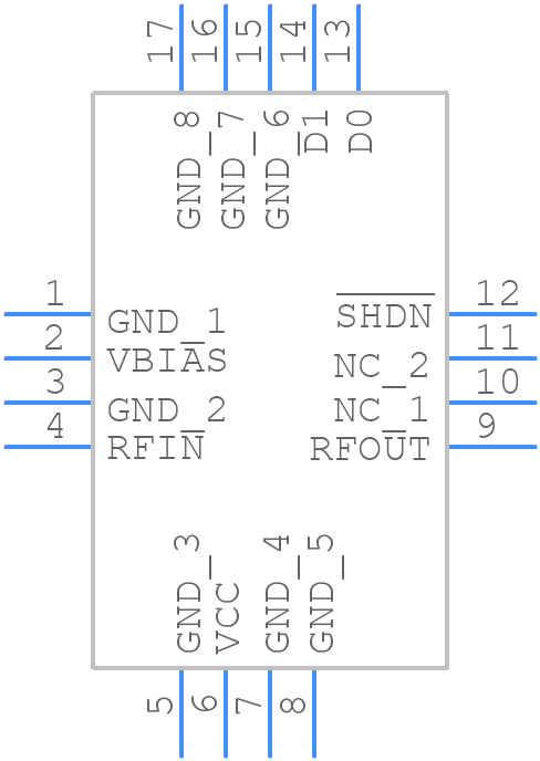 MAX2248ETE+ - Analog Devices - PCB symbol
