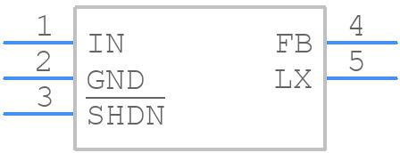 MAX8560EZK+ - Analog Devices - PCB symbol