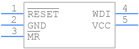 MAX6823WUK+ - Analog Devices - PCB symbol