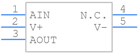 MAX4505EUK+ - Analog Devices - PCB symbol