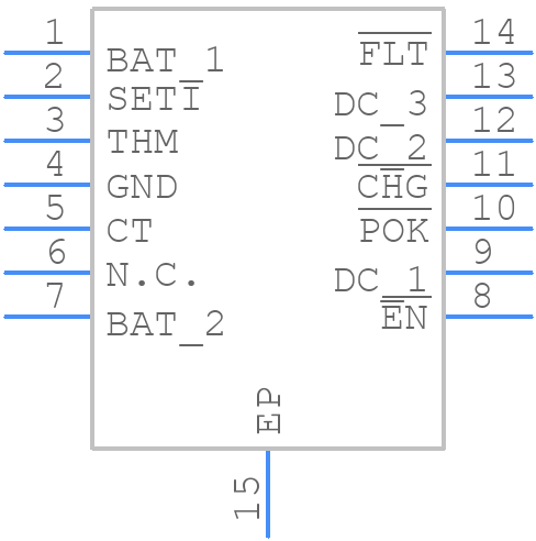 MAX8600AETD+ - Analog Devices - PCB symbol