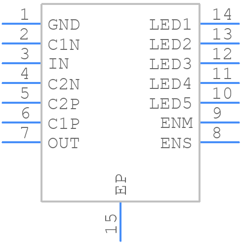 MAX8630XETD20+ - Analog Devices - PCB symbol