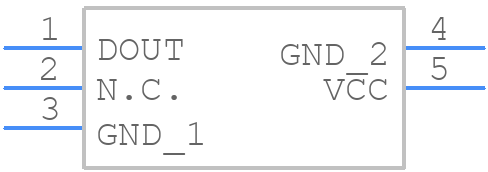 MAX6673AXK+ - Analog Devices - PCB symbol