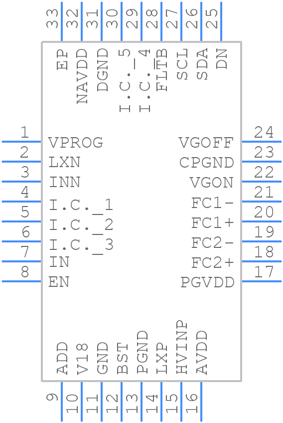 MAX25220ATJ/V+ - Analog Devices - PCB symbol