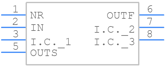 MAX6226ALA50+ - Analog Devices - PCB symbol