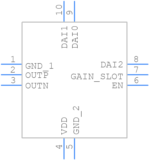 MAX98360CEFB+ - Analog Devices - PCB symbol