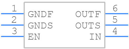 MAX6071BAUT25/V+ - Analog Devices - PCB symbol