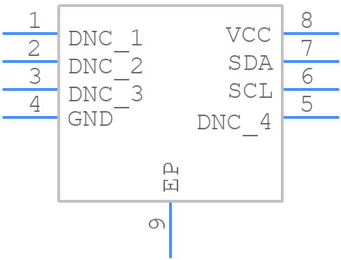 DS28C16Q+T - Analog Devices - PCB symbol