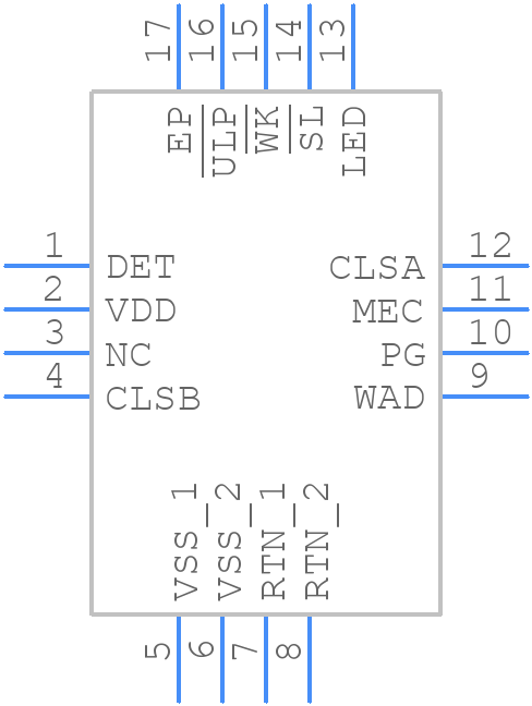 MAX5995BATE+ - Analog Devices - PCB symbol