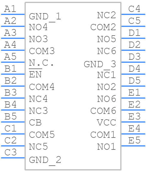 MAX4948ERA+ - Analog Devices - PCB symbol