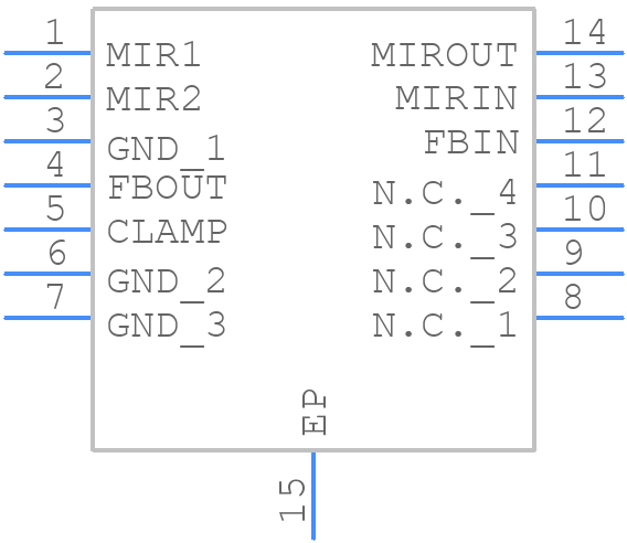 DS1842AN+ - Analog Devices - PCB symbol
