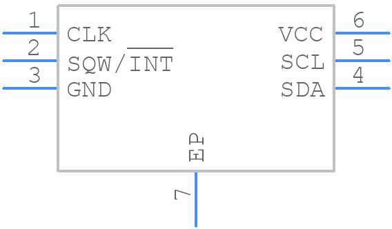 DS1375T+ - Analog Devices - PCB symbol