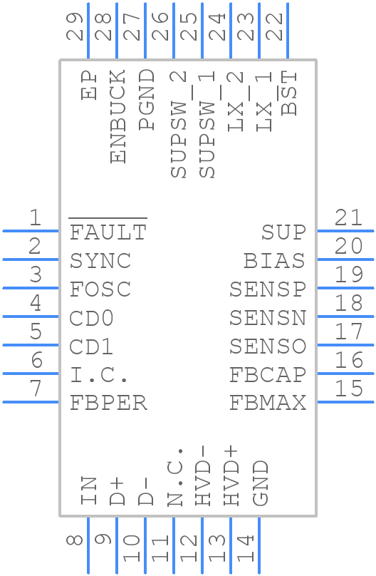 MAX16984RATI/V+T - Analog Devices - PCB symbol