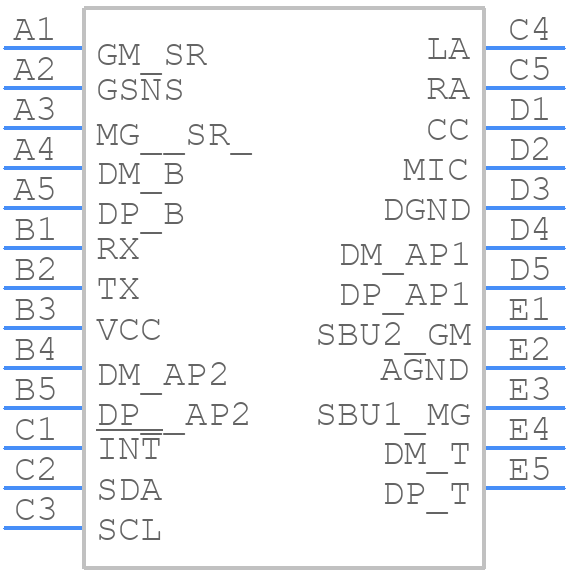 MAX20328BEWA+T - Analog Devices - PCB symbol