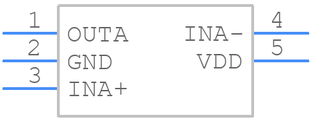 MAX9650AZK/V+T - Analog Devices - PCB symbol