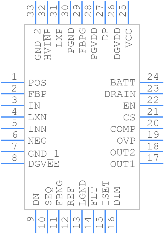 MAX20070GTJ/V+T - Analog Devices - PCB symbol